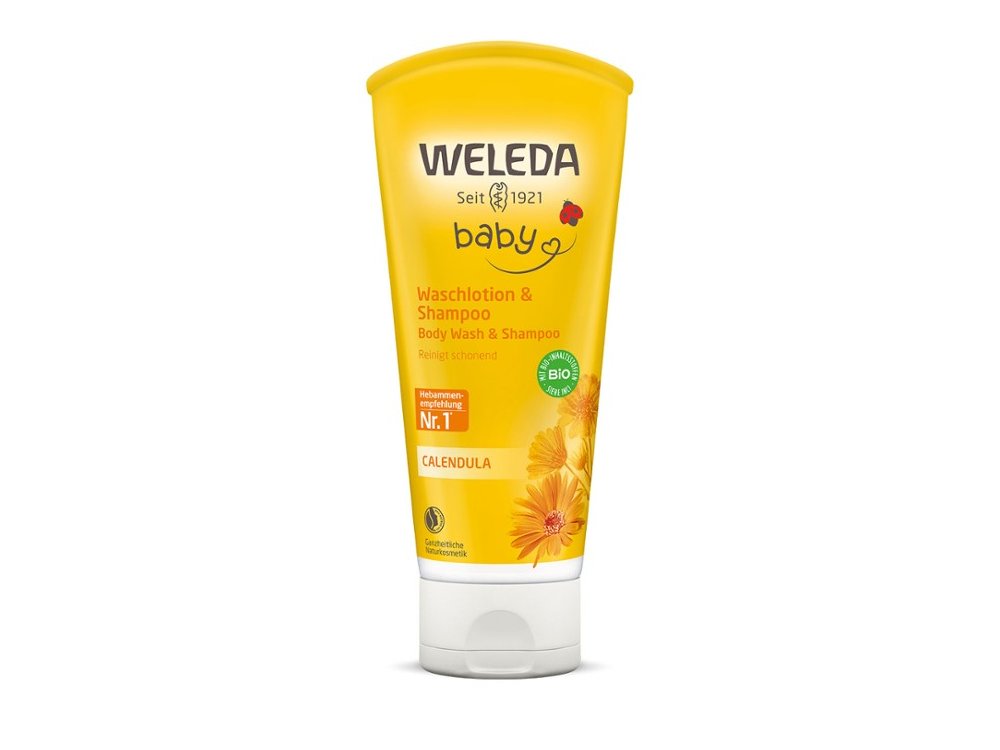 Weleda Baby Βρεφικό Σαμπουάν & Αφρόλουτρο Καλέντουλας, 200ml