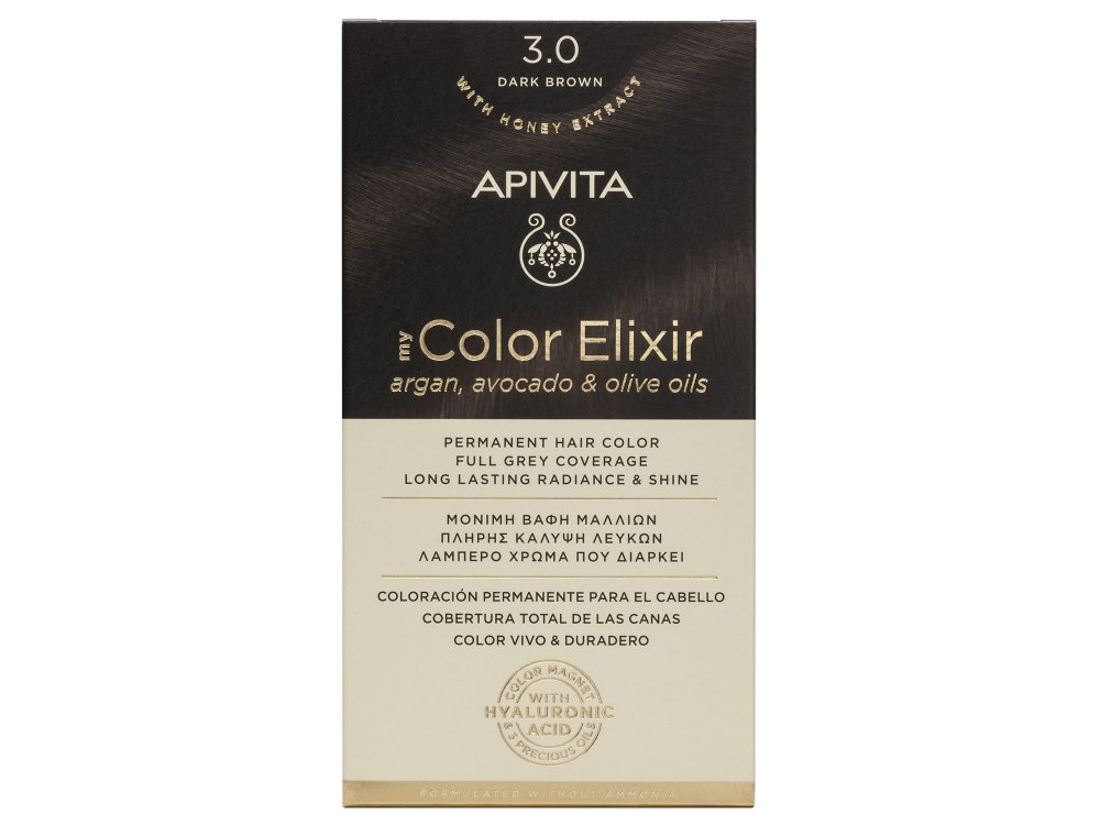 Apivita My Color Elixir N3.0 Καστανό Μαύρο 50 & 75ml