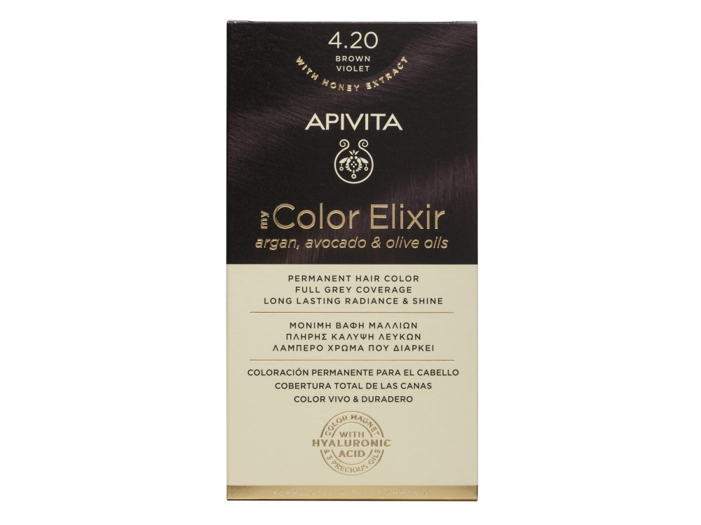 Apivita My Color Elixir N4.20 Καστανό Βιολετί 50 & 75ml