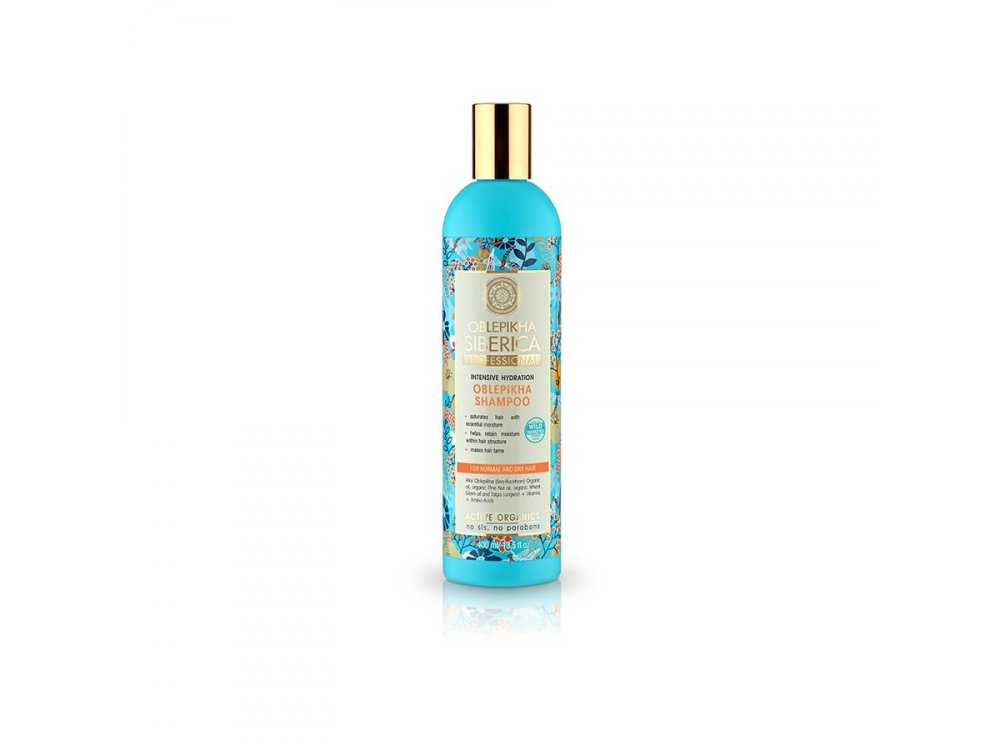 Natura Siberica Oblepikha Shampoo for normal and Dry hair, Σαμπουάν Μαλλιών για Εντατική Ενυδάτωση, 400ml