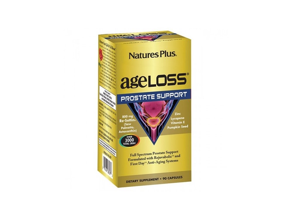 Nature's Plus AgeLoss Prostate Support, Φόρμουλα για την Υγεία του Προστάτη, 90caps