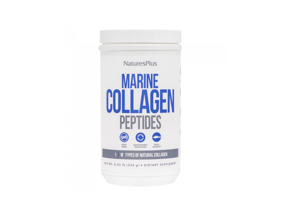 Nature's Plus Marine Collagen Peptides, Συμπλήρωμα Διατροφής με Κολλαγόνο για την Ενίσχυση της Υγείας του Δέρματος, 244g