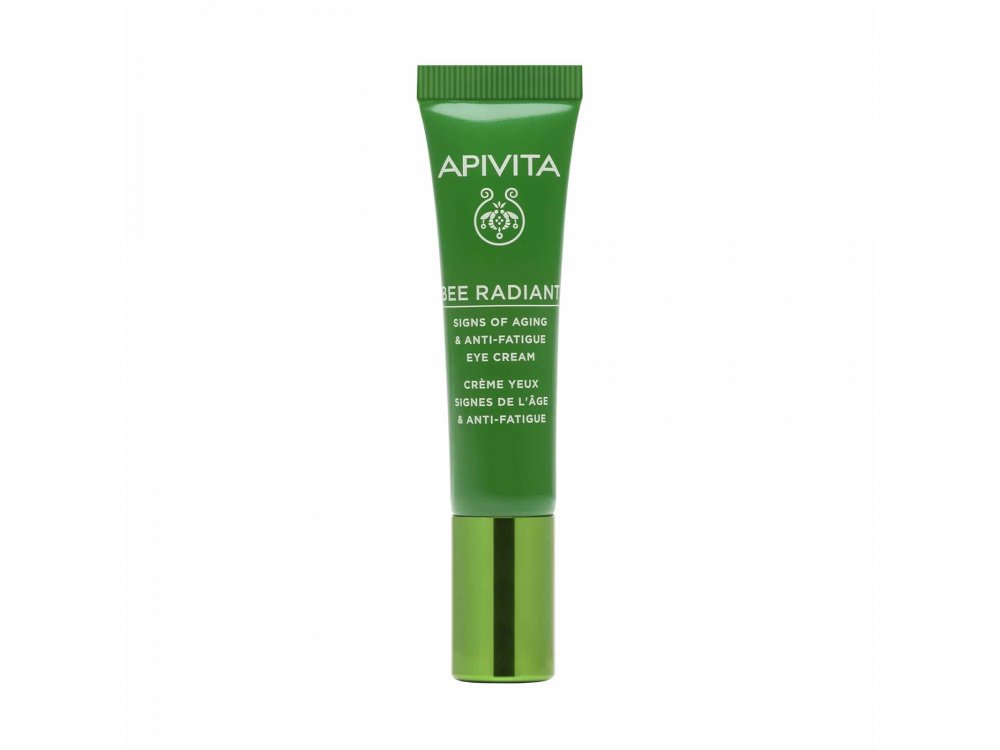 Apivita Bee Radiant Eye Cream with Peony, Κρέμα Ματιών για Σημάδια Γήρανσης - Ξεκούραστη Όψη 15ml