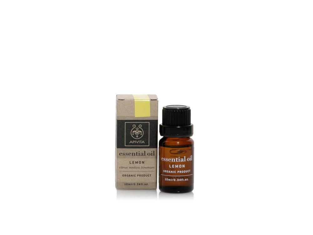 Apivita Essential Oil Lemon Αιθέριο έλαιο Λεμονιού, 10ml