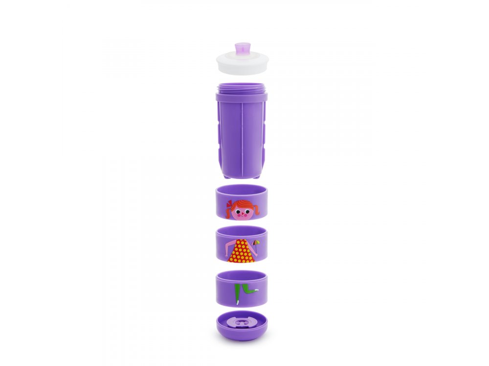 Munchkin Twisty Sippy Cup Purple, Εκπαιδευτικό Παγούρι 18m+, 266ml