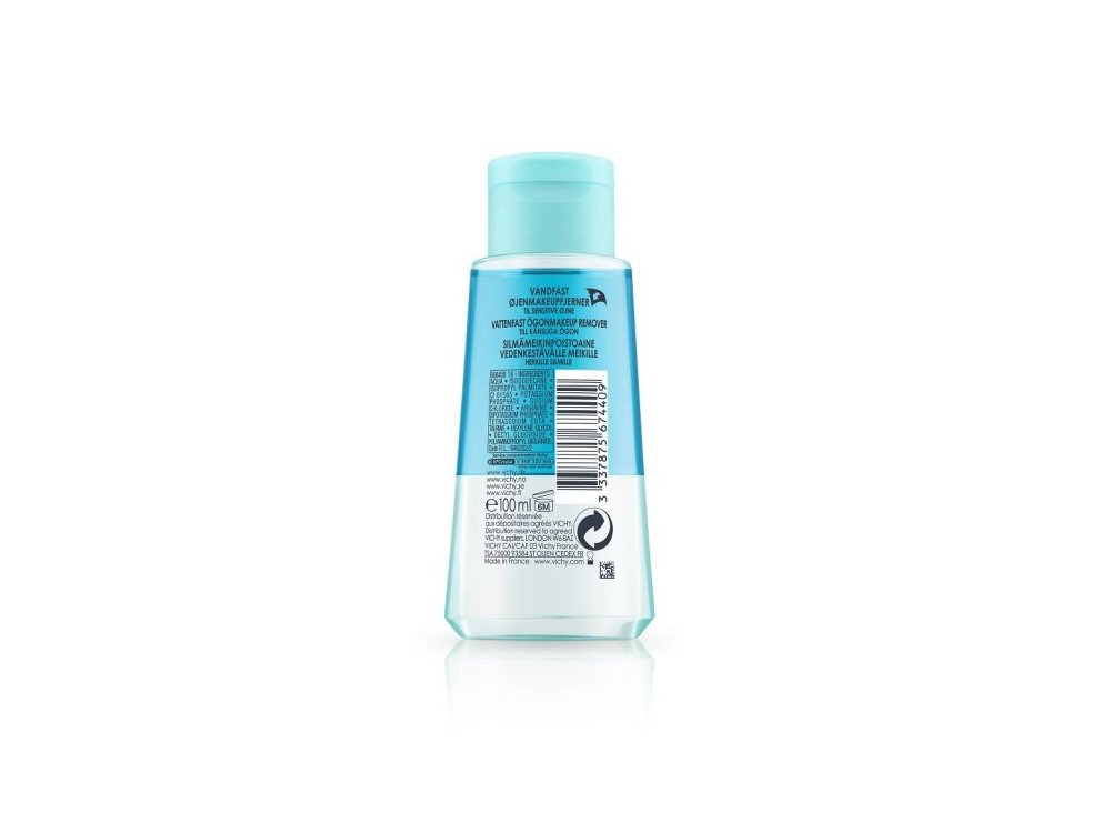 Vichy Purete Thermale Waterproof Eye Make-up Remover, Ντεμακιγιάζ Ματιών για Αδιάβροχο Μακιγιάζ, 100ml