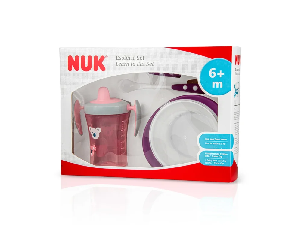 Nuk Learn to Eat, Σετ Εκμάθησης Φαγητού για Κορίτσια 6m+, 1τμχ