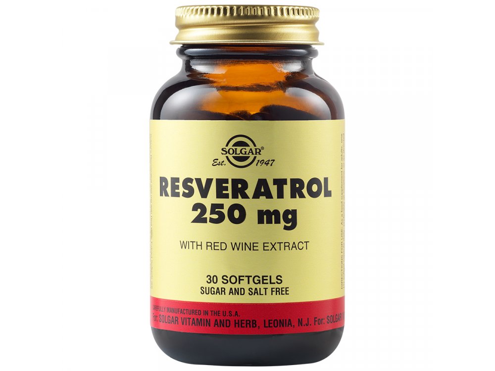 Solgar Resveratrol 250mg 30softgels