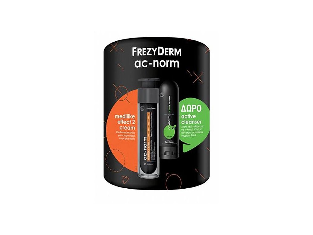 Frezyderm Promo Ac-Norm Medilike Effect 2 Cream 50ml & ΔΩΡΟ Ac-Norm Active Cleanser 80ml