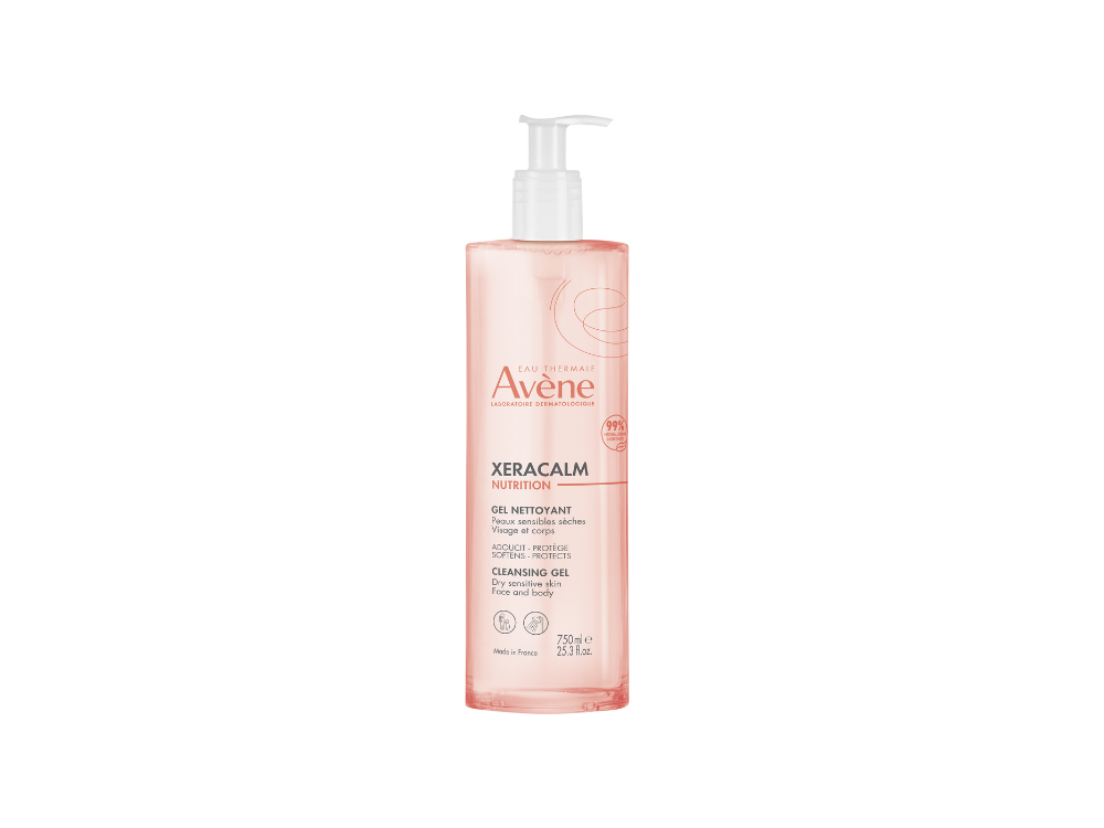 Avene XeraCalm Nutrition Cleansing Gel Τζελ Καθαρισμού για Πρόσωπο & Σώμα, 750ml