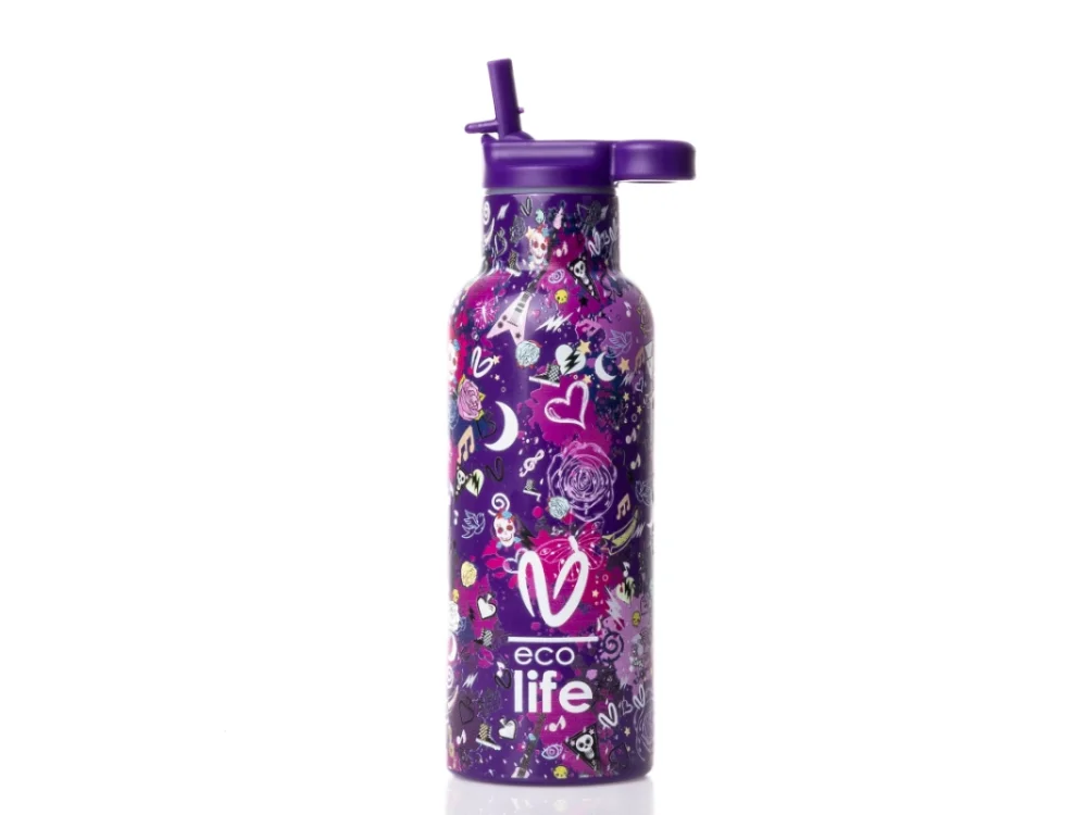 Eco Life x Vasiliki Das Ανοξείδωτο Παγούρι Θερμός, 500ml