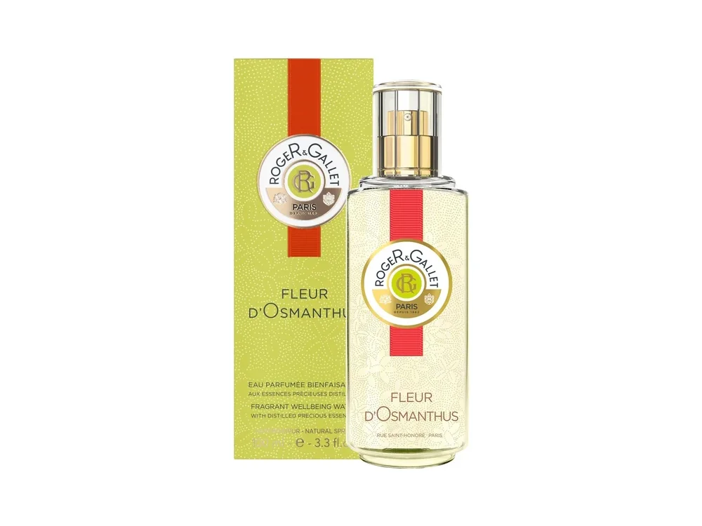 Roger & Gallet Fleur d'Osmanthus Fragrant Wellbeing Water, Γυναικείο Άρωμα με Νότες Βερίκοκου, Ξύσμα Λεμονιού & Γκρέιπφρουτ, 100ml