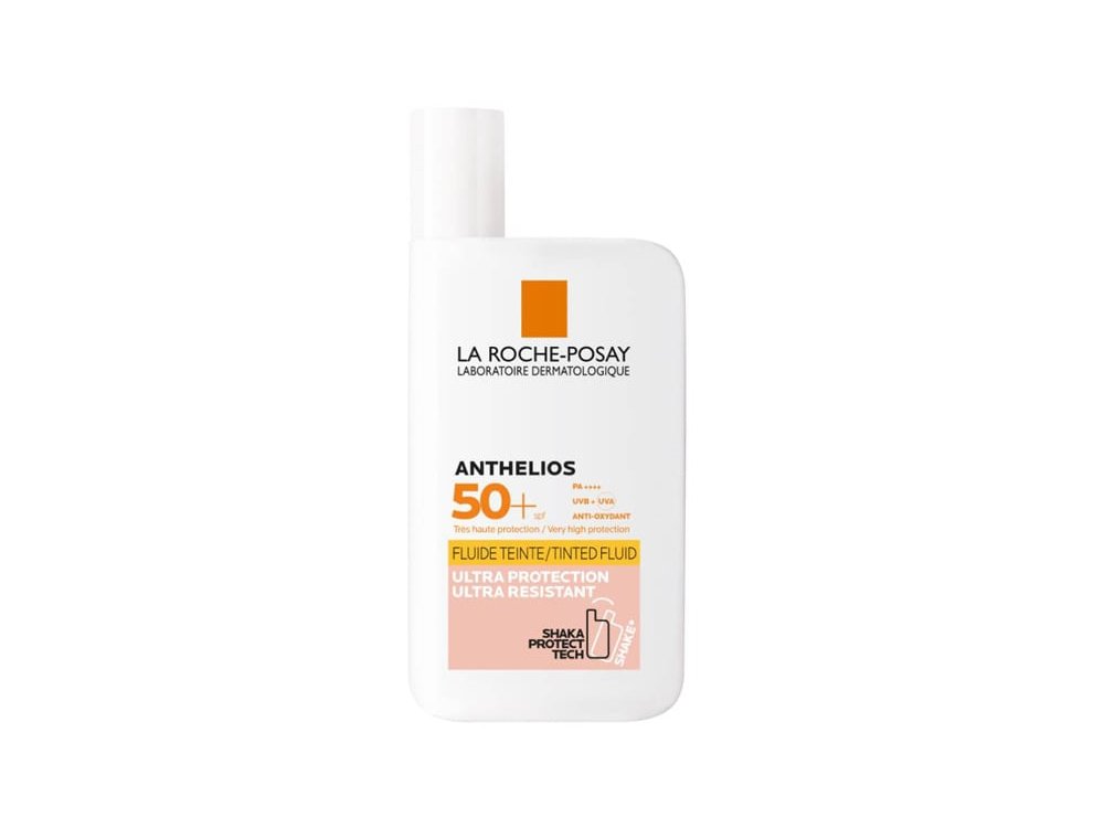 La Roche Posay Anthelios Shaka Fluid Tinted SPF50+ Αντιηλιακή Κρέμα Προσώπου με Χρώμα, 50ml