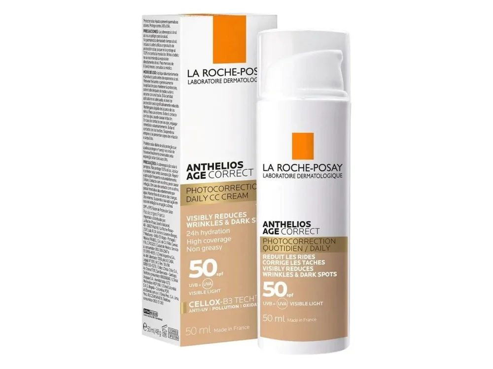 La Roche Posay Anthelios Age Correct Αντηλιακή Κρέμα Προσώπου SPF50 με Χρώμα, 50ml