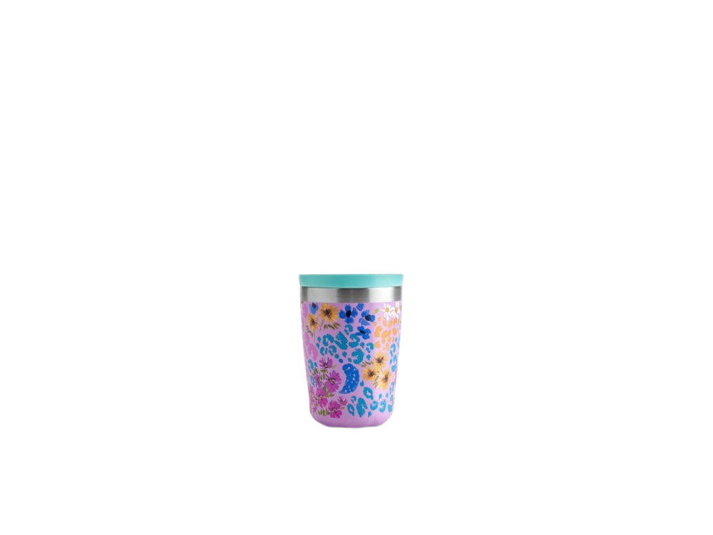 Chillys Ανοξείδωτο Ποτήρι Καφέ, Coffee Cup, Floral Leopard Blossom, 340ml