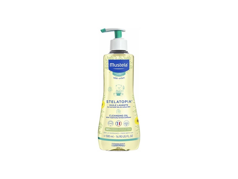 Mustela Bebe Stelatopia Cleansing Oil, Λάδι Καθαρισμού, 500ml