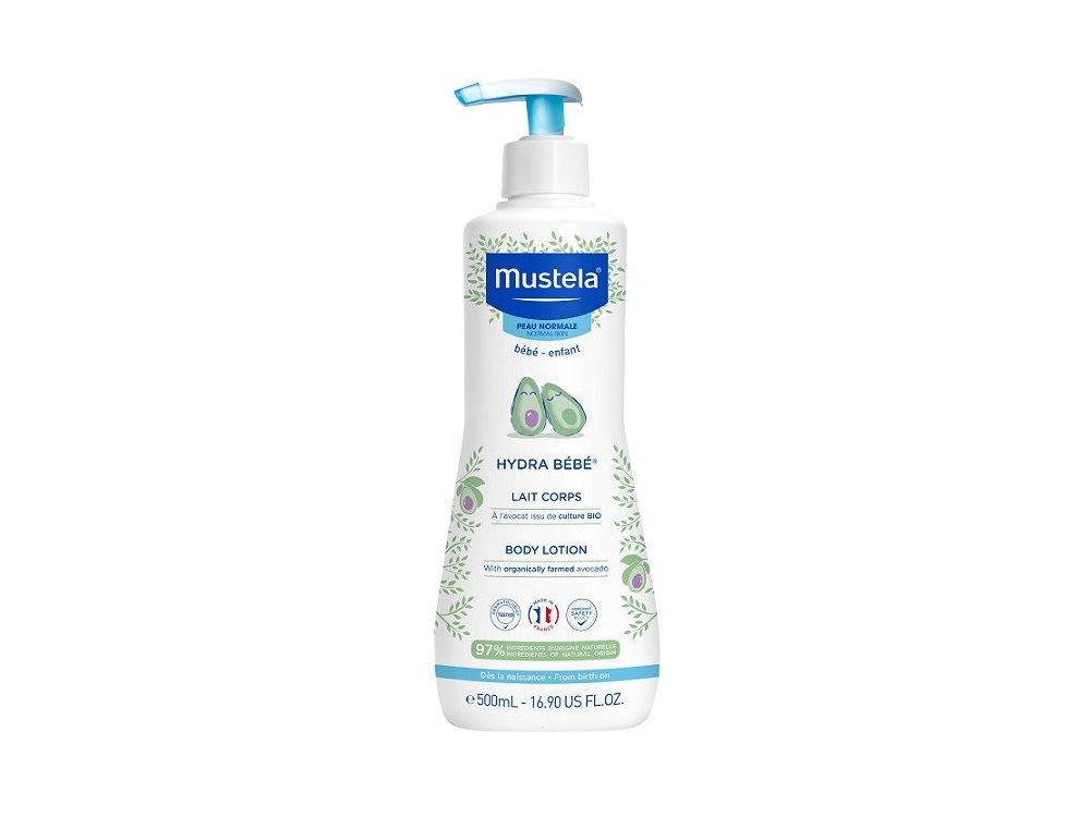 Mustela Hydra Bebe Body Lotion Βρεφική Ενυδατική Κρέμα Σώματος με Αβοκάντο Βιολογικής Καλλιέργειας, 500ml