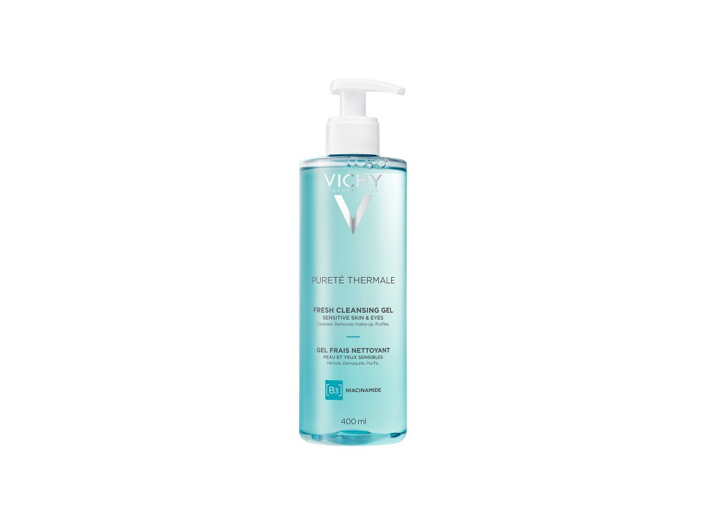 Vichy Purete Thermale Fresh Cleansing Gel B3, Δροσερό Gel Καθαρισμού Κατάλληλο για Ευαίσθητες Επιδερμίδες, 400ml