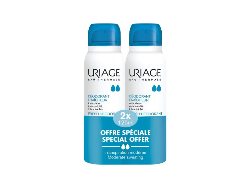 Uriage Promo Eau Thermale Fresh Deodorant Spray Αποσμητικό Σπρέι, 2x125ml