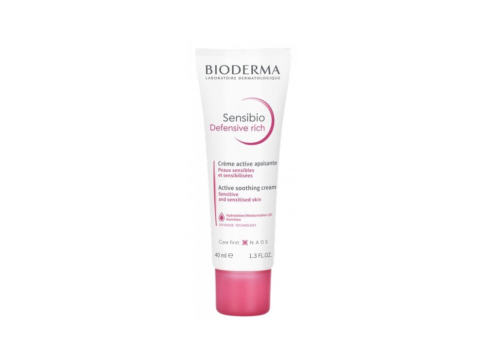 Bioderma Sensibio Defensive Rich Πλούσια Καταπραϋντική Κρέμα για Ενίσχυση της Αυτοάμυνας της Ευαίσθητης Επιδερμίδας από τους Ρύπους, 40ml