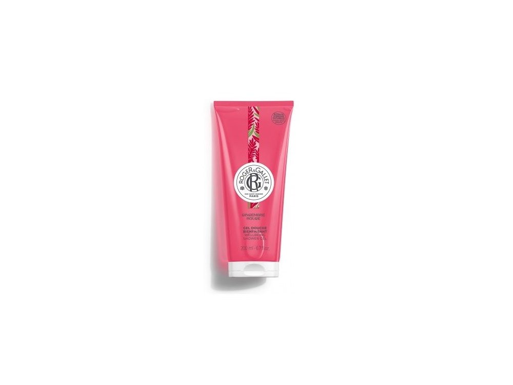 Roger & Gallet Gingembre Rouge Energising Shower Gel, Αφρόλουτρο με Άρωμα Ροζ Βατόμουρο - Τζίντζερ - Μοσχολίβανο, 200ml