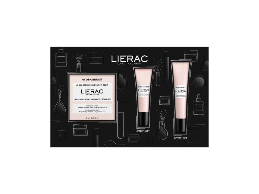 Lierac Promo Xmas Set Lierac Hydragenist Rehydrating Radiance Gel Cream Κρέμα Τζελ Ενυδάτωσης & Λάμψης για Κανονική προς Μεικτή Επιδερμίδα, 50ml & The Rehydrating Eye Care-Κρέμα Ματιών για Εντατική Ενυδάτωση, 7.5ml & Serum-Ορός Ενυδάτωσης, 7.5ml