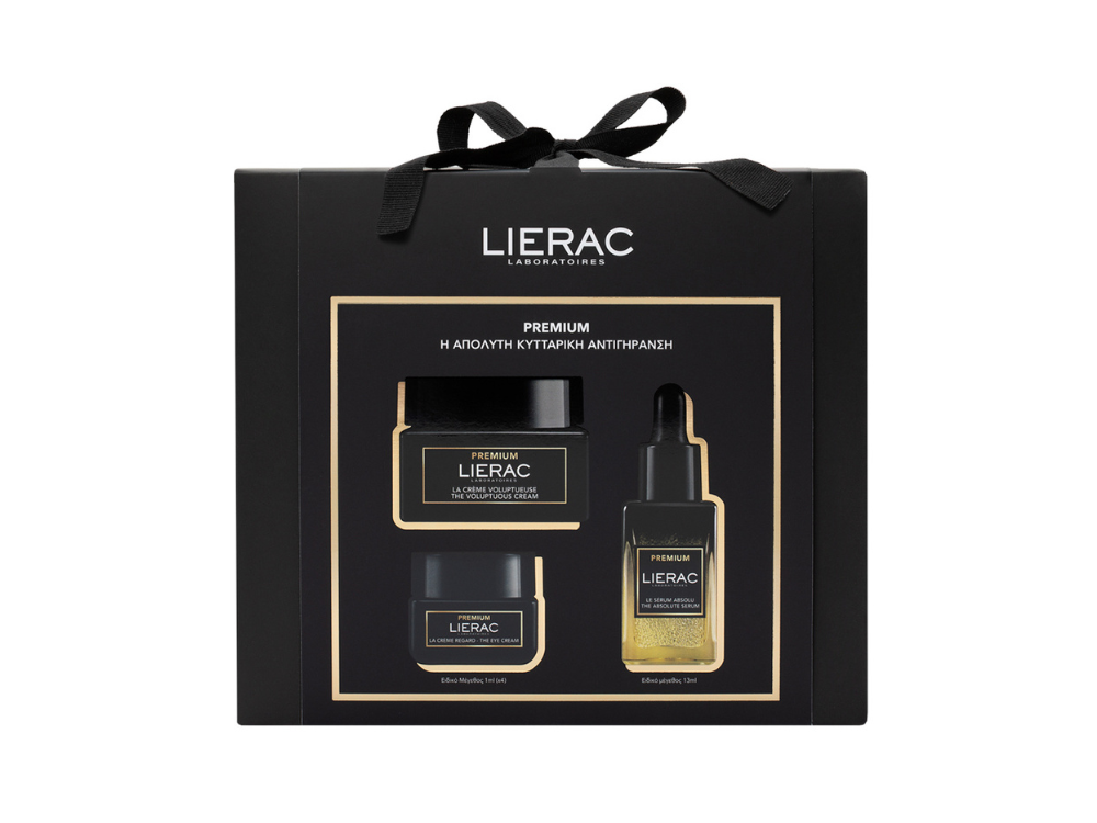 Lierac Εορταστικό Xmas Promo Set Premium The Voluptuous Cream Αντιγηραντική Κρέμα Προσώπου, 50ml, Premium The Absolute Serum Αντιγηραντικός Ορός Προσώπου, 13ml, & Premium The Eye Cream Αντιγηραντική Κρέμα Ματιών, 4x1ml