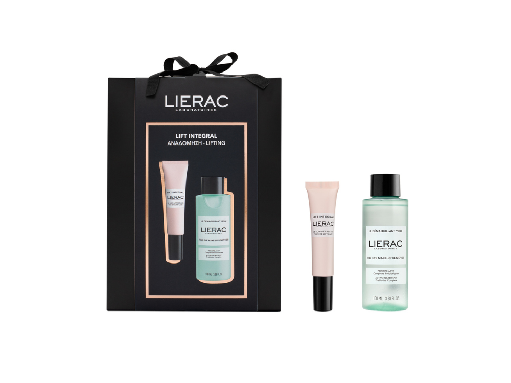 Lierac Εορταστικό Promo Set Lift Integral The Eye Lift Care Ανορθωτική Κρέμα Ματιών, 15ml & The Eye Make-up Remover Ντεμακιγιάζ Ματιών, 100ml