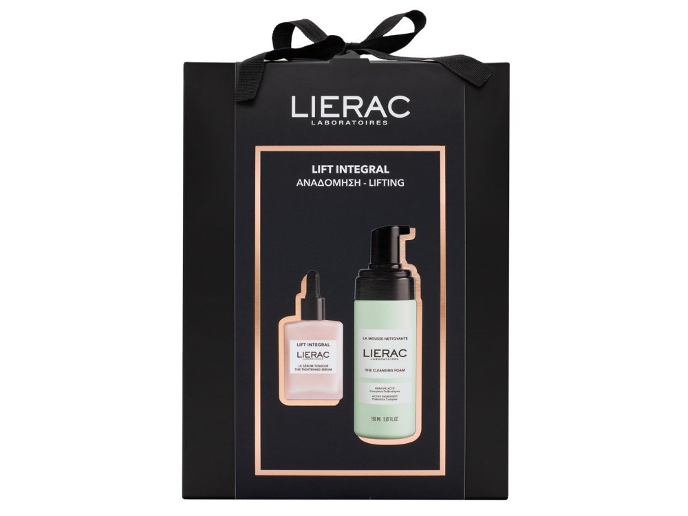 Lierac Εορταστικό Xmas Promo Set Lift Integral The Tightening Serum Συσφιγκτικός Ορός, 30ml & The Cleansing Foam Αφρός Καθαρισμού Προσώπου, 150ml, 1σετ