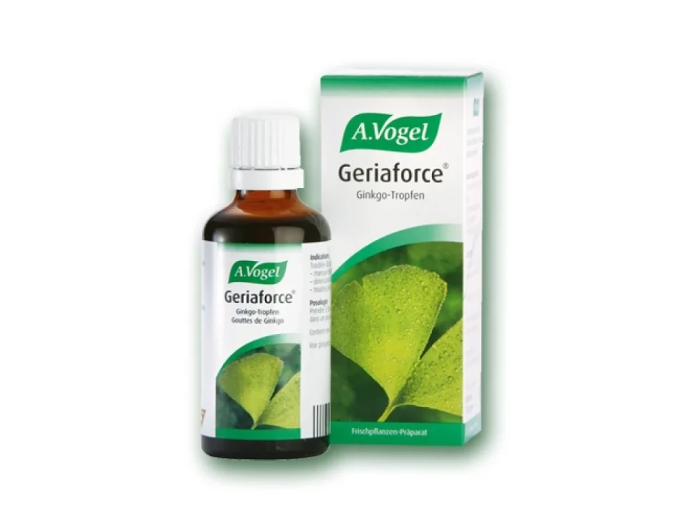 A. Vogel Ginkgoforce (Geriaforce) Φυτικό Ενισχυτικό της Μνήμης Βάμμα από Φρέσκο Ginkgo Biloba, 50ml