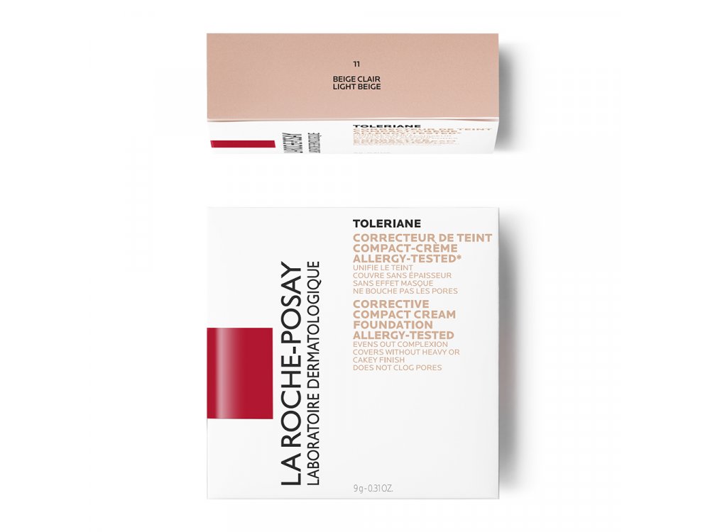 La Roche Posay Toleriane Teint Compact 11 (Beige claire) σε Μορφή Κρέμας, 9gr