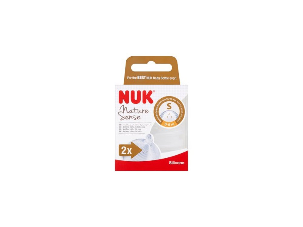 Nuk Nature Sense, Θηλή Σιλικόνης, Small 0-6m, 2τμχ