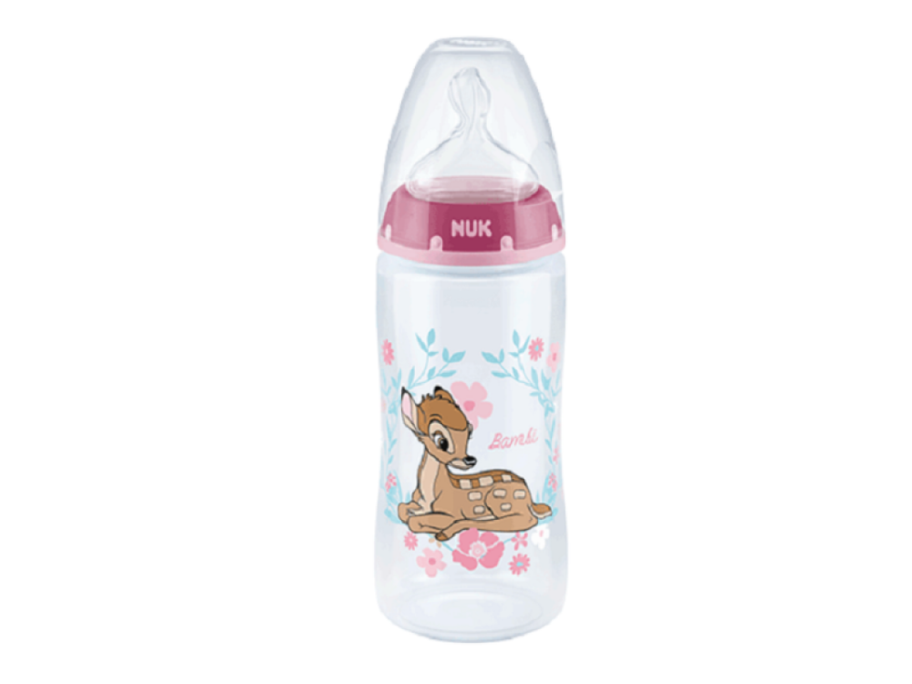 Nuk First Choice Disney Baby Pink, Μπιμπερό με Θηλή Σιλικόνης Ροζ, 6-18m, 300ml