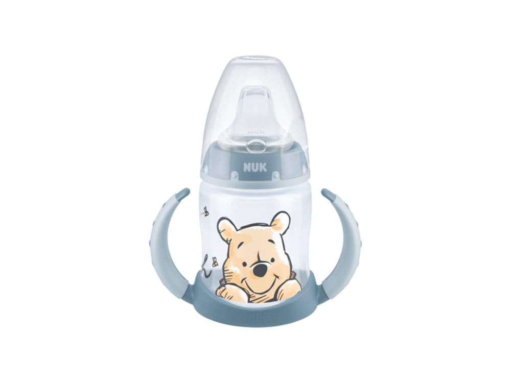 Nuk First Choice Learner Bottle Winnie, Μπιμπερό Εκπαίδευσης με Δύο Λαβές & Μαλακό Ρύγχος Σιλικόνης 6-18m,150ml