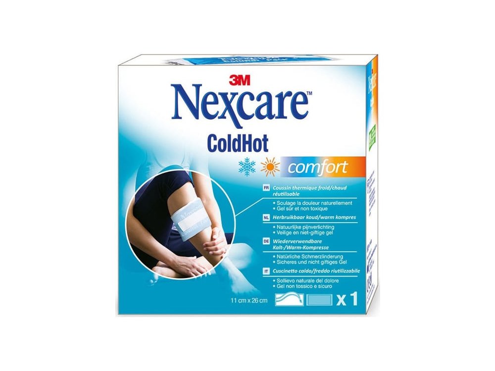 Nexcare Coldhot Comfort Παγοκύστη & Θερμοφόρα Πολλαπλών Χρήσεων για Φυσική Ανακούφιση από τον Πόνο 11cm x 26cm, 1τμχ