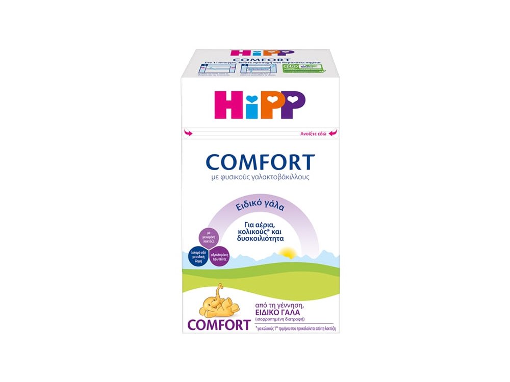 HiPP Comfort Ειδικό Γάλα από την Γέννηση, 600gr