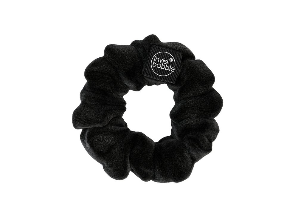 Invisibobble Sprunchie True Black, Λαστιχάκι Μαλλιών με βελούδινη υφή, 1τμχ