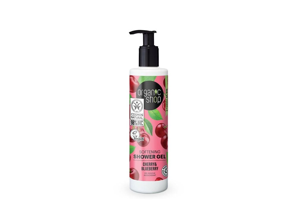 Natura Siberica Softening Shower Gel Cherry & Blueberry Απαλό Αφρόλουτρο, 280ml