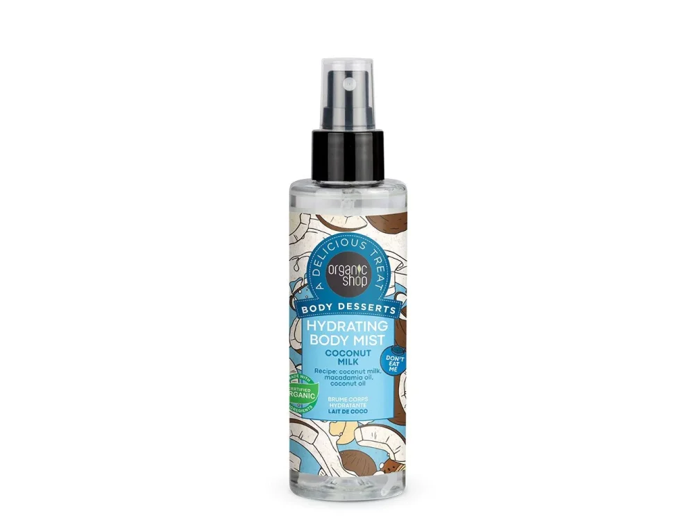 Natura Siberica Organic Shop Body Desserts Coconut Milk, Ενυδατικό Body Mist, 200ml