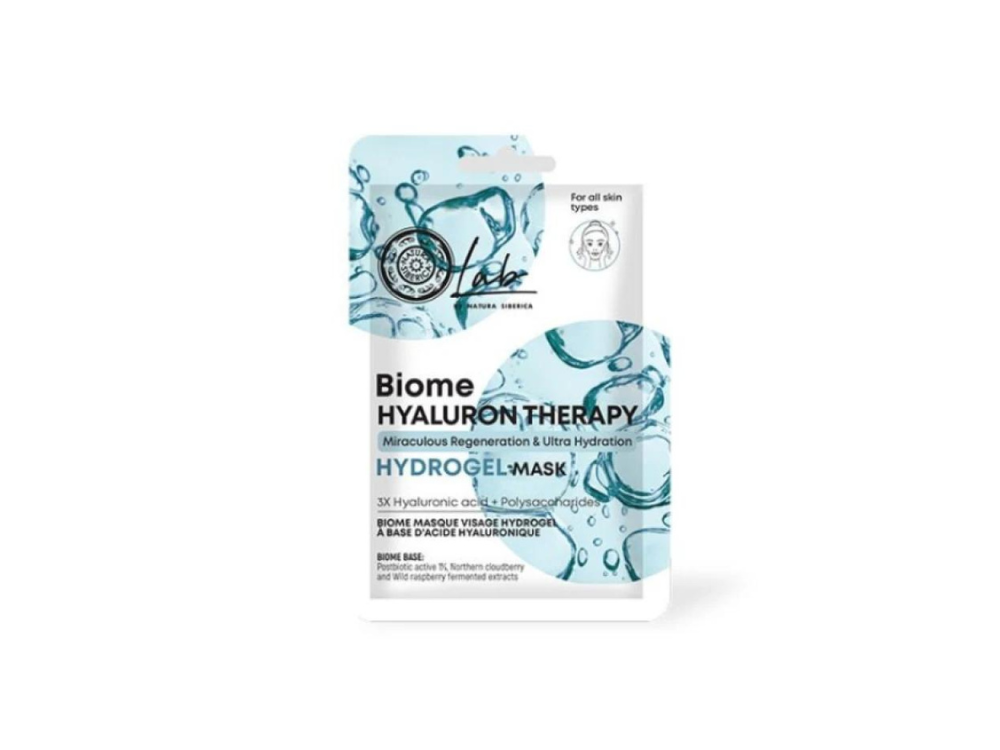 Natura Siberica Lab Biome Hyaluron Therapy Hydrogel Μάσκα Προσώπου με Υαλουρονικό, 1τμχ