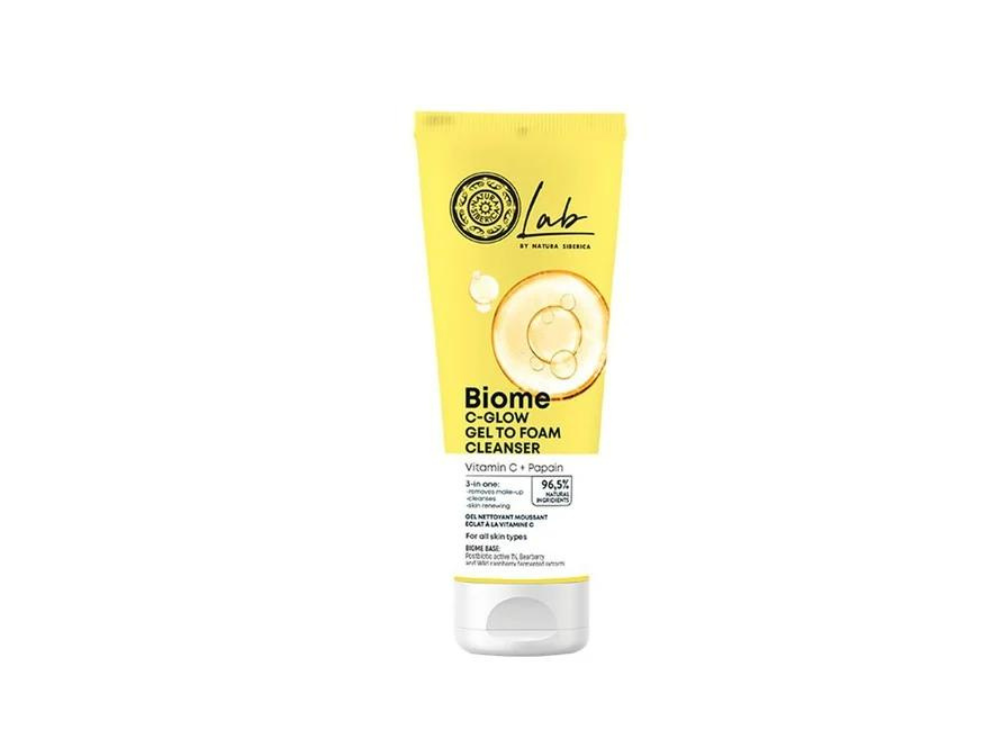 Natura Siberica Lab Biome C-Glow Gel To Foam Cleanser Αφρώδες Τζελ Καθαρισμού, 140ml