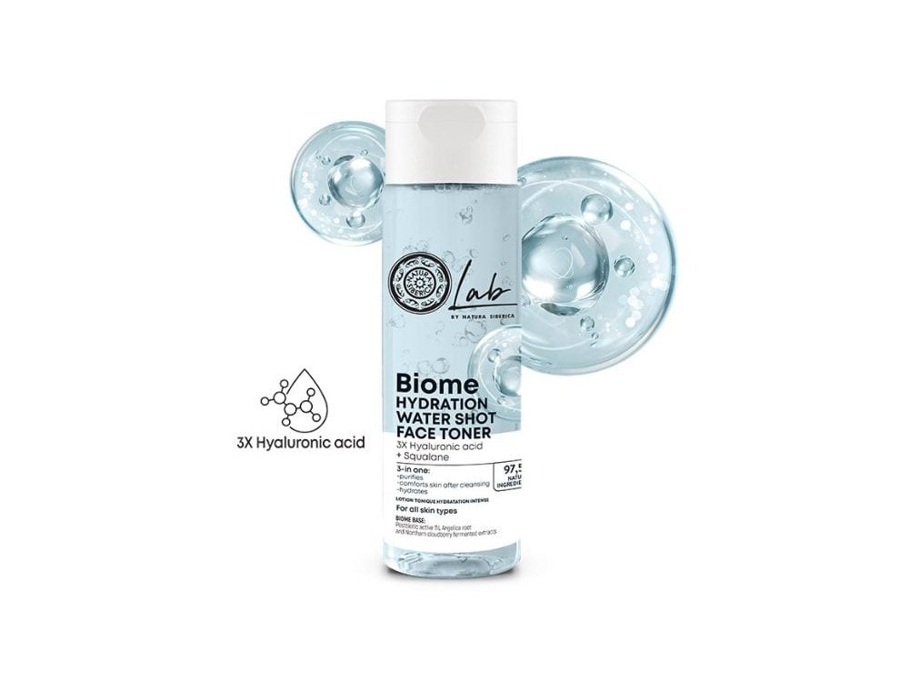 Natura Siberica Biome Hydration Water Shot Face Toner, Ενυδατική Τονωτική Λοσιόν, 200ml