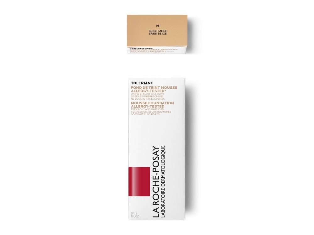 La Roche Posay Toleriane Teint Mattifying Mousse Sand Νο 03, SPF20, για Λιπαρές Επιδερμίδες 30ml