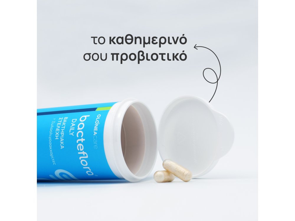 Olonea Bacteflora Daily Προβιοτικό & Πρεβιοτικό για  καθημερινή Εξισορρόπηση του εντέρου, 60caps