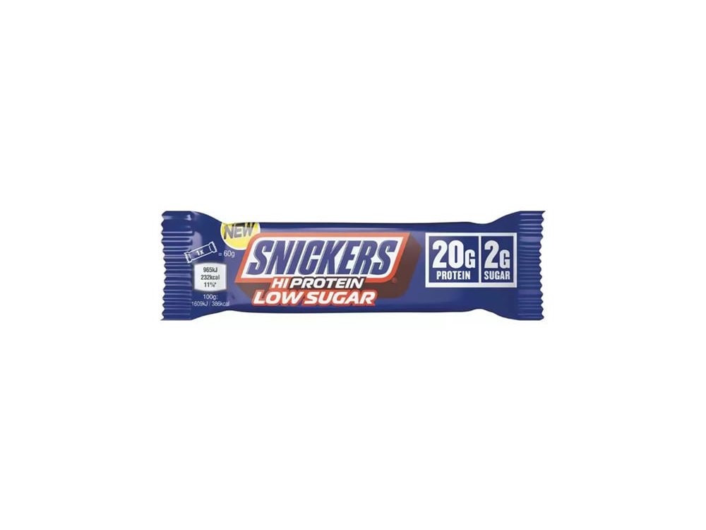 Snickers HiProtein Low Sugar Μπάρα Υψηλής Πρωτεΐνης με Γεύση Φυστίκι, Καραμέλα & Σοκολάτα, 57gr