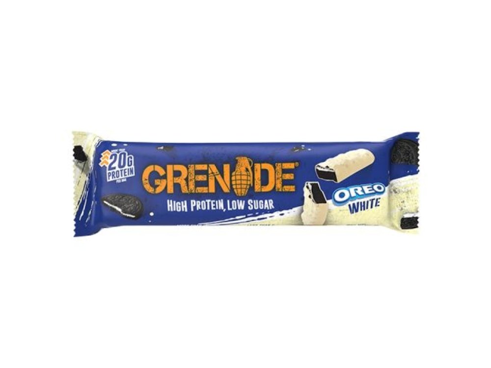 Grenade Protein Bar Μπάρα υψηλής πρωτεΐνης Oreo White χωρίς ζάχαρη 60gr