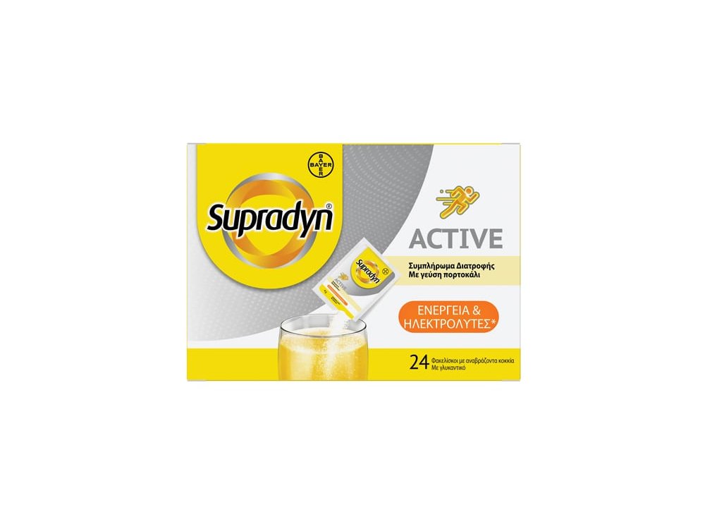 Supradyn Active Ηλεκτρολύτες, Μαγνήσιο & Kάλιο, 24sachets