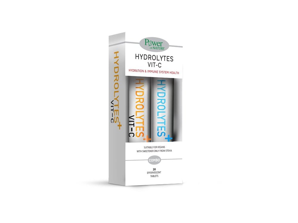 Power of Nature Hydrolytes Plus Vit-C, 20eff.tabs & Hydrolytes Plus, 20eff.tabs, 1σετ