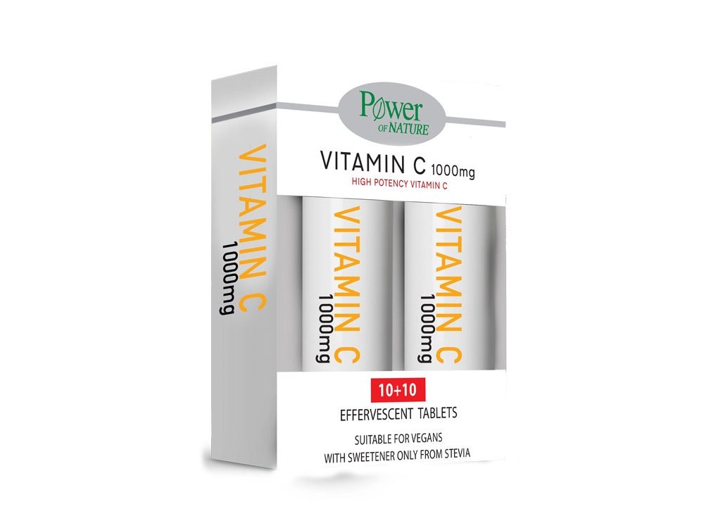 Power Health Promo 1+1 Vitamin C 1000mg, 20eff.tabs, 1σετ