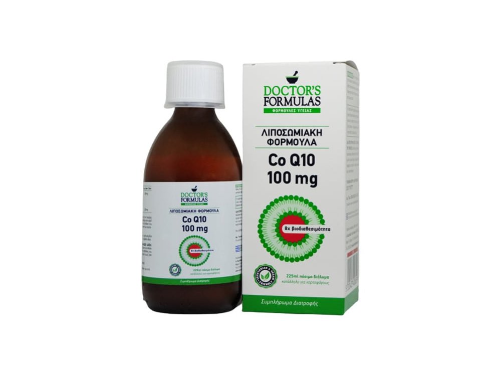 Doctor's Formulas Co Q10 100mg Συμπλήρωμα Διατροφής Λιποσωμιακή Φόρμουλα με Συνένζυμο Q10, 225ml